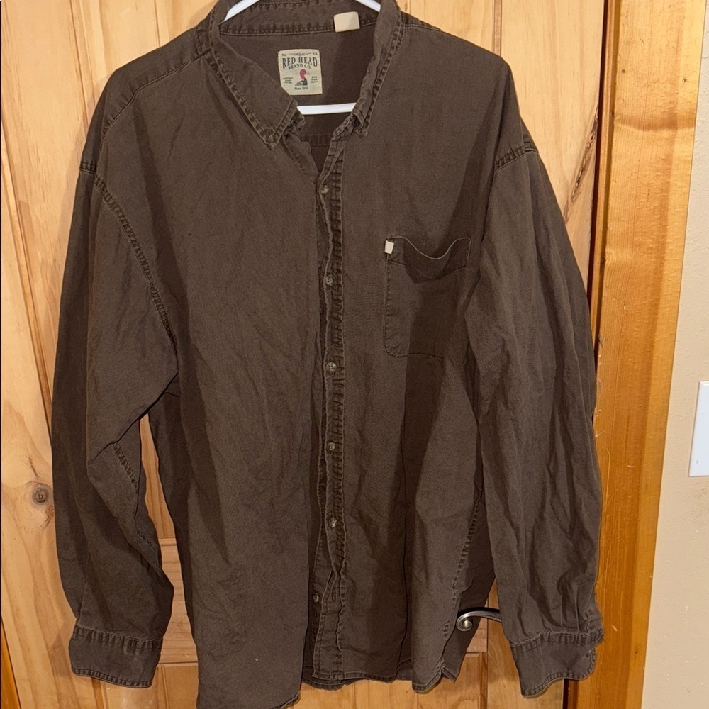 RedHead Men's Dark Brown Shirt Jacket